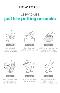 [Ariul] Smooth & Pure Foot Peeling Mask Purifying (2 Pairs)