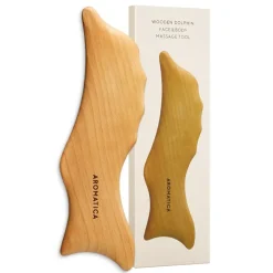 [Aromatica] Wooden Dolphin Face & Body Massage Tool