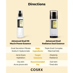 [COSRX] Advanced Snail Radiance Dual Essence