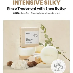 [Kundal] Shea Butter Intensive Silky Rinse Bar French Lavender