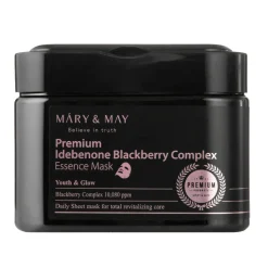 [Mary&May] Premium Idebenone Blackberry Complex Essence Mask (20ea)