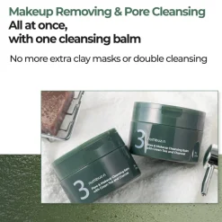 [Numbuzin] No.3 Pore & Makeup Cleansing Balm with Green Tea and Charcoal